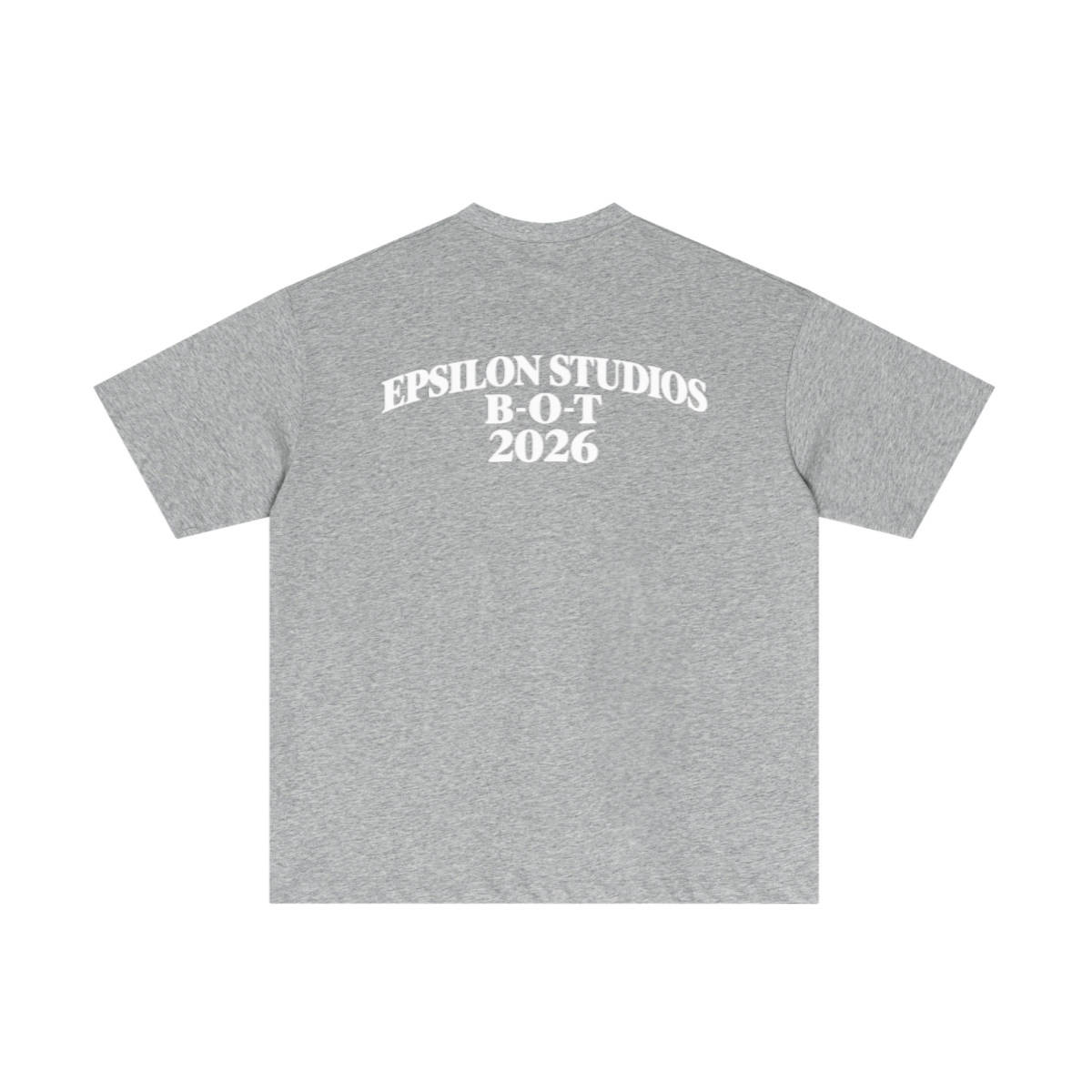 180GSM Men's Low-Shrink Lightweight Cotton T-Shirt LIght gray