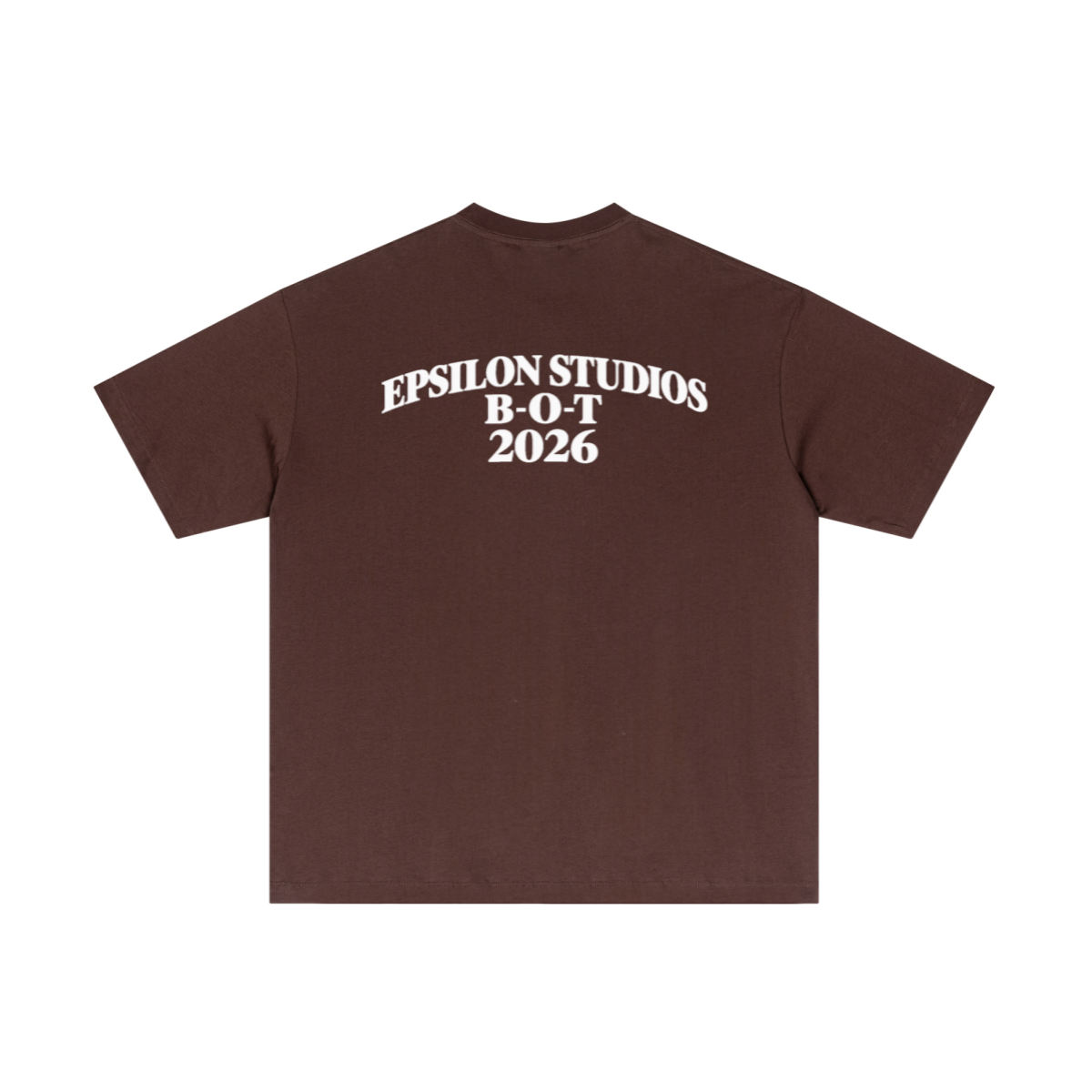 180GSM Men's Low-Shrink Lightweight Cotton T-Shirt Dark brown