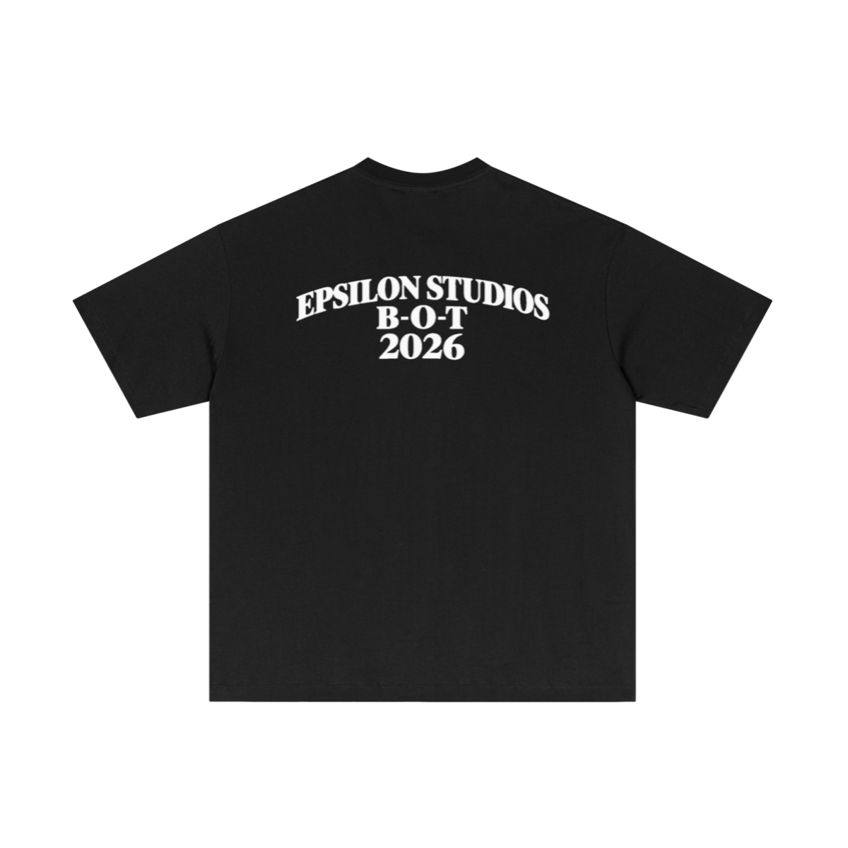 180GSM Men's Low-Shrink Lightweight Cotton T-Shirt Black