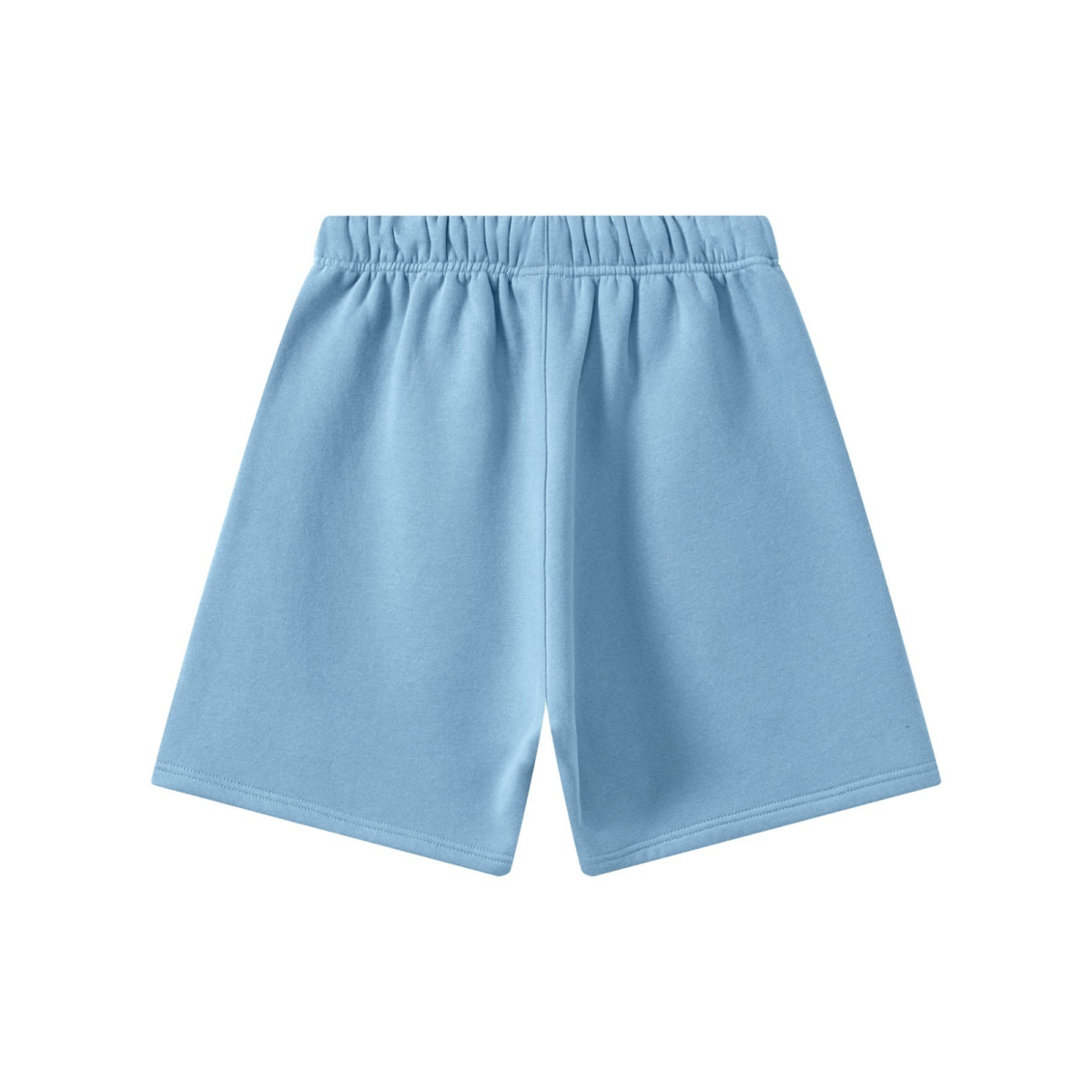 345GSM Men’s Fleece-Lined Straight-Leg Shorts Medium Blue