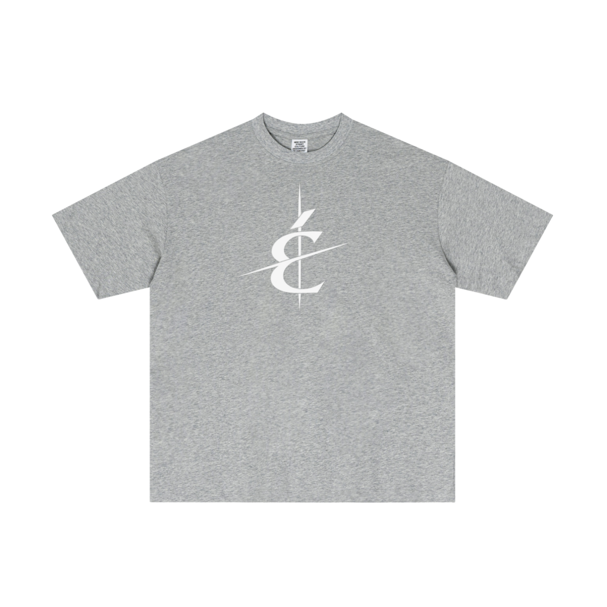 180GSM Men's Low-Shrink Lightweight Cotton T-Shirt LIght gray