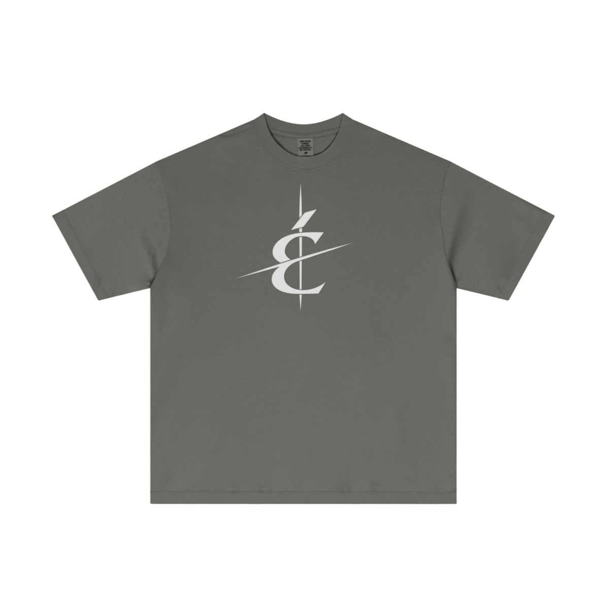 180GSM Men's Low-Shrink Lightweight Cotton T-Shirt Dark gray
