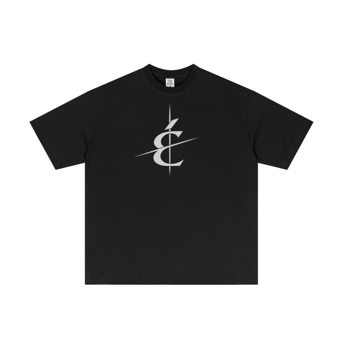 180GSM Men's Low-Shrink Lightweight Cotton T-Shirt Black